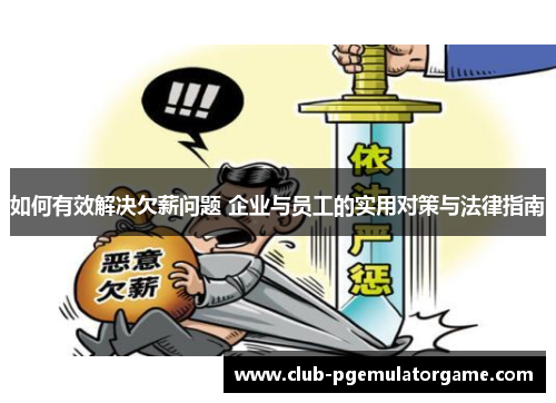 如何有效解决欠薪问题 企业与员工的实用对策与法律指南