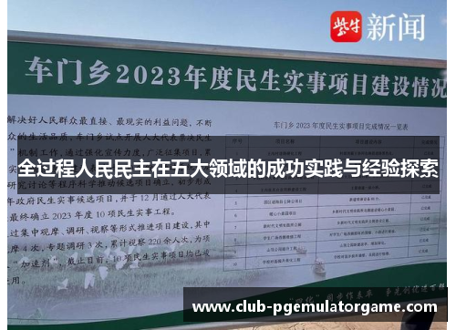 全过程人民民主在五大领域的成功实践与经验探索 全过程人民民主在五大领域的成功实践与经验探索